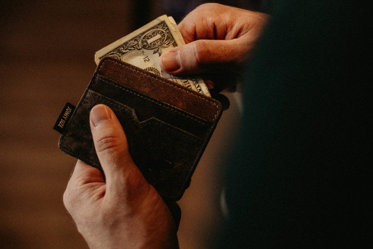 cash from wallet