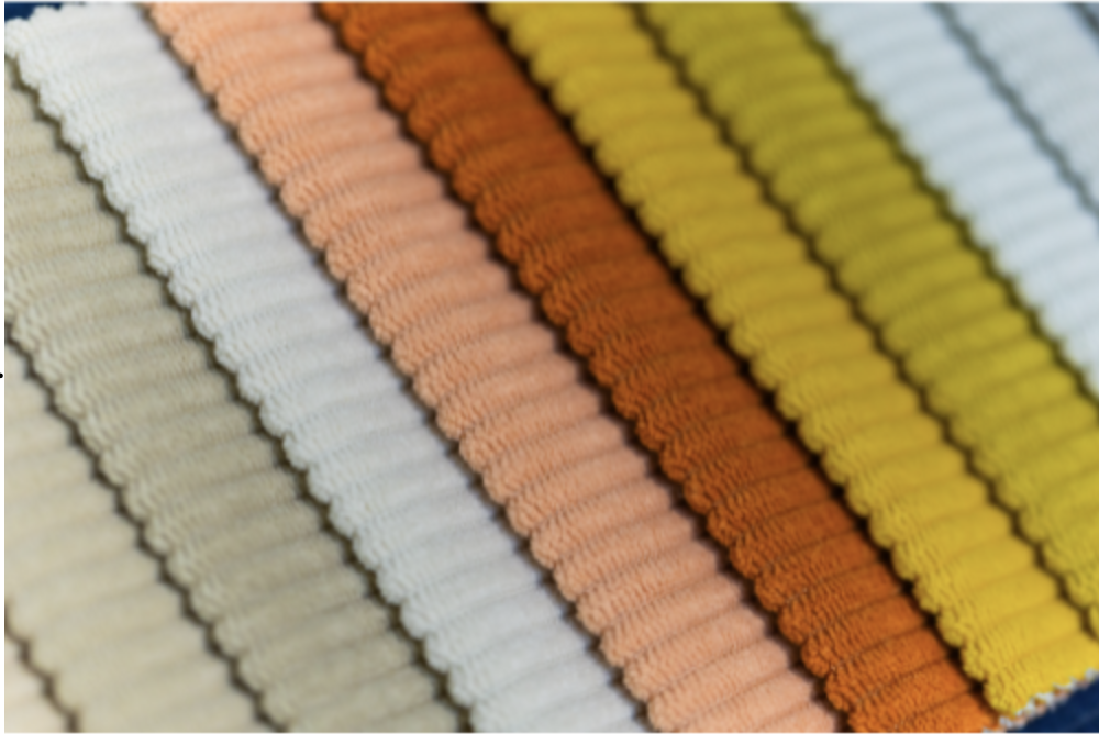 Corduroy fabric sample 
